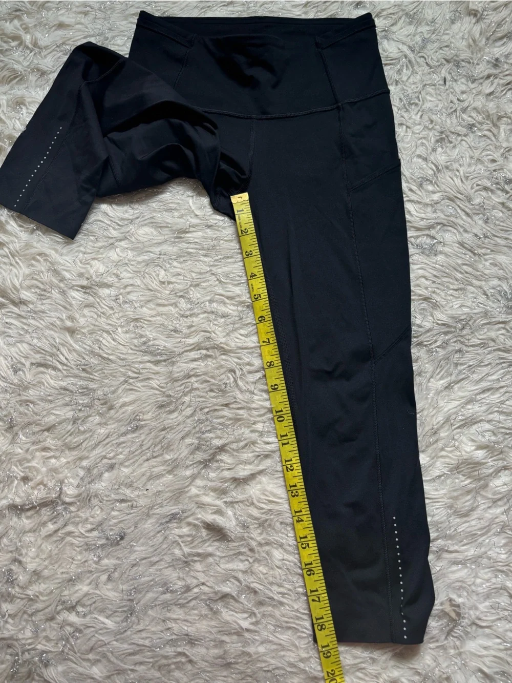 Lululemon Athletica Black Women’s Fast And Free Crop Leggings Size 4